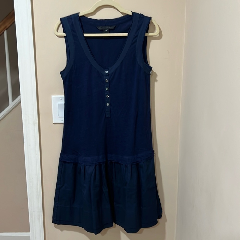 Marc by Marc Jacobs drop waist blue sleeveless dress. Size XS/S